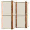 Romdeler 4 paneler lysegrå 280x180 cm 8721012464230