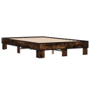  Sengeramme røkt eik 120x200 cm konstruert tre og metall 8721102448423