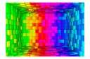 Fototapet Rainbow Cube 200x140 - Artgeist sp. z o. o.