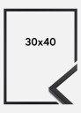 Estancia Ramme E-Line Akrylglass Svart 30x40 Cm