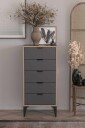 Olyros kommode 105 cm   Antrasitt