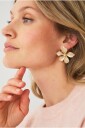Ellos Collection   Blomsterformede øreringer   Beige