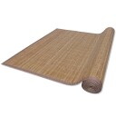 vidaXL Brunt Kvadrat Bambus Teppe 120 x 180 cm