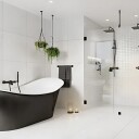 Vikingbad Outlet: Groos Frittstående 175 Svart / 175cm UTG 009875 01