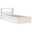  Sengeramme med hodegavl hvit 90x200 cm heltre furu 3306352