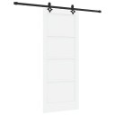 vidaXL Glide Dør med Hardware Sett Hvit 83x202 cm Solid Furu