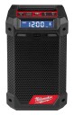 Milwaukee M12 RCDAB+ Bærbar Byggradio med DAB+ og Bluetooth Rød/Svart