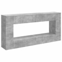 vidaXL Konsollbord Stripete BetongGrå 155 x 29 x 74 cm Konstruert tre