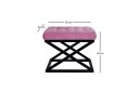 Gillie Sittepuff 40 cm   Svart/Fuksia