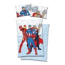 Marvel Avengers Sengesett 140x200/50x70 cm Captain America / Iron Man / Thor