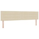  Hodegavl med Linjer Design Krem 200 cm Stoff