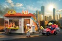 Playmobil City Action 72195 Brannbil Med Firehjuling Og Burgerbod Byggesett 4+ År 100 Deler