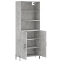  Highboard betonggrå 69,5x34x180 cm konstruert tre