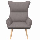  Avslappende stol Gråbrun 69 x 74 x 93 cm stoff
