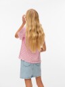 Vero Moda Girl Paulina T Skjorte Regular Fit Pink A Boo Mala Snow White / Jazzy (134/140)