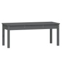 vidaXL Hagebenk grå 109x44x45 cm heltre furu