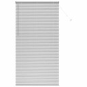  Vindu Persienne med gardiner Manual sølv Aluminium