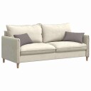  Sofaputer 2 pcs Gråbrun 50 x 30 cm stoff