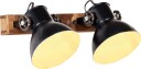 vidaXL Industriell vegglampe svart 45x25 cm E27