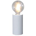 Bordlampe av tre E27 hvit 15x8cm