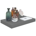 vidaXL Flytende vegghyller 4 stk h?yglans gr? 40x23x3,8 cm MDF
