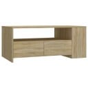 vidaXL Salongbord sonoma eik 102x55x42 cm konstruert tre