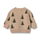 Wheat Jacquard Pullover Tree Offwhite (116 / 6 år)