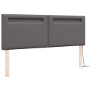  Sengegavl Enkelt Design Grå 160 cm Kunstskinn