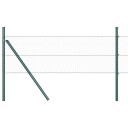  Gjerde med innlegg. grønn 0.6 x 100 m PVC belagt stål