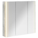  Baderomsspeilskap Betonggrå 73,5 x 15,5 x 70 cm Konstruert tre