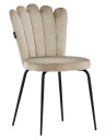 Limhamn spisestuestoler velour beige.
