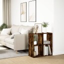 Romdeler bokhylle røkt eik 69,5x29x69,5 cm konstruert tre