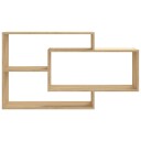 vidaXL Vegghyller sonoma eik 104x20x58,5 cm sponplate