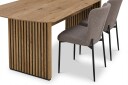 Richeto spisegruppe eik 210 cm med 6 Elsie spisestoler - Eik/grå