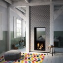 M-Design True Vision 850DVL svart gasspeis - tunnelpeis med gjennomsyn