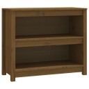 vidaXL Bokhylle honningbrun 80x35x68 cm heltre furu