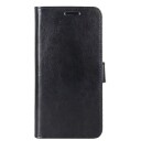 INCOVER Motorola Moto E6 Plus Crazy Horse Skinndeksel med Lommebok Svart