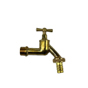 Tappeventil poleret messing 1/2" nippel/nippel