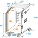 Roadinger Special Combo Case Ls5 Laptop Desk, 17u