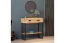 Valery Konsollbord 90x90 cm Lys brun   Hanah Home