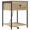  Nattbordskap Sonoma eik 42 x 41 x 56 cm Konstruert tre