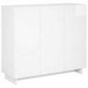 vidaXL Skjenk Høgglans hvit 85,5 x 31 x 75 cm Konstruert tre