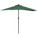 Halv Hageparasol med Aluminiumspole - Grønn 294 cm