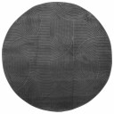 Rug IZA kort luv skandinavisk utseende antrasitt Ø 80 cm