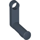 HEWI Toalettpapirholder til HEWI armlener i matt polyamid anthracite gray 39 mm x 143 mm x 139 mm