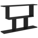 vidaXL Vegghylle Svart eik 80 x 15 x 50,5 cm Konstruert tre