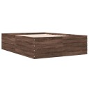  Sengeramme brun eik 120x200 cm konstruert tre 8721102615740