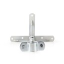 Nedis Satellitt-veggfeste | Minimum vegg avstand: 550 mm | Maksimum vegg avstand: 950 mm | Avstand til vegg: 0.00 mm | Diameterklemme: 32 - 42 mm | Stål | Sølv