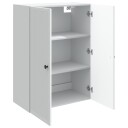 vidaXL Vegghengt skap Hvit 66 x 34,5 x 90 cm Konstruert tre