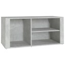 vidaXL Skoskap betonggr? 100x35x45 cm konstruert tre